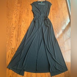 Ralph Lauren Black Wrap Maxi Dress